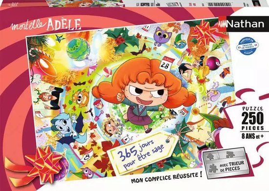 Nathan Ravensburger Une année mortelle / Mortelle Adèle Puzzel 250 stukjes