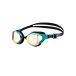 Arena air-bold swipe mirror goggles - jaune cuivre / vert lac