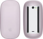 kwmobile Siliconen beschermhoes geschikt voor Apple Magic Mouse 1 / 2 - Zachte muis hoes - Meer grip - Deels doorschijnend - lavendel