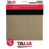 Taliaplast Papier de verre Brun corindon 4 feuilles