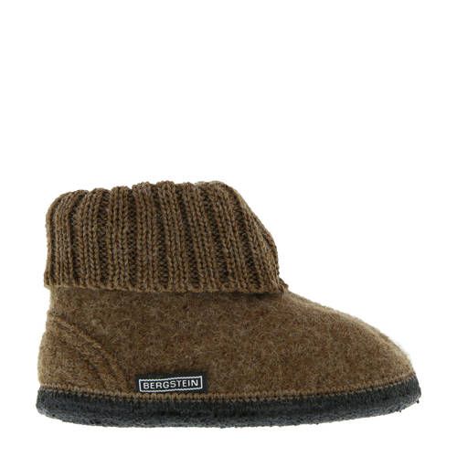 Bergstein Cozy pantoffel bruin kids