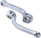 Hercules pédalier, chromé, 135 mm, adapté pour Hercules Prima M 1, 2, 3, 4, 5, 6, N, SL, Jogging, MX1, Optima, HR2