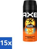 Axe 15 x Bodyspray déodorant Sunset Fresh - 150 ml