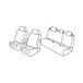Lampa Superieure stoelhoezen - zwart/grijs - geschikt voor VW Polo 5p (10/17>) R-Line, Beats, Highline