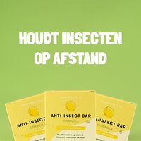 Anti-Insect Bar Citronella | 45g | Handgemaakt in Nederland | Muggen | Dermatologisch getest