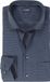 OLYMP modern fit overhemd - structuur - marine blauw - Strijkvrij - Boordmaat: 46