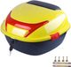 Boîte arrière sans marque pour moto touring avec verrouillage supérieur - Grande capacité - Jaune citron - Universel
