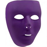 Amscan Volgelaatsmasker, feestaccessoire, paars