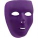 Amscan Volgelaatsmasker, feestaccessoire, paars