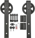 SOTECH Rolset van 2 CHAMBER Ø 120 mm voor schuifdeuren staal Zwart
