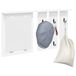 vidaXL Wandkapstok Wit 85 x 10 x 45 cm