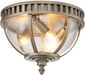Kichler Halleron LED Buitenlamp Plafond - 3x E14 - 40W - IP44 - Dimbaar - Burnished Bronze