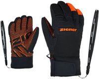 Ziener Lanus AS Skihandschoenen voor kinderen, waterdicht, ademend, modieus, Primaloft handschoenen, paars oranje 3
