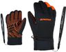 Ziener Lanus AS Skihandschoenen voor kinderen, waterdicht, ademend, modieus, Primaloft handschoenen, paars oranje 3