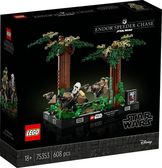 LEGO Star Wars Endor Speeder Chase Diorama Set - 75353
