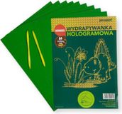 POLSIRHURT film holographique, format A4 (10 feuilles), or-vert + 2 pièces SP-04