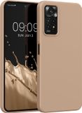 kwmobile telefoonhoesje geschikt voor Xiaomi Redmi Note 11 Pro / Note 11 Pro (5G) / Note 12 Pro (4G) - Hoesje met siliconen coating - Smartphone case in macchiato