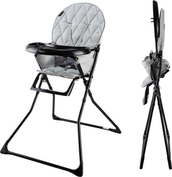 Cabino Opklapbare Kinderstoel Happy - Grijs