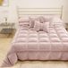 PETTI Artigiani Italiani - Winterdekbed voor 2-persoons (140/160 cm) - 220 x 260 cm van Fluweel, Dubbelzijdige Hypoallergene Bedsprei 350 g/m², Warm Dekbed, Cipria 2, Made in Italy