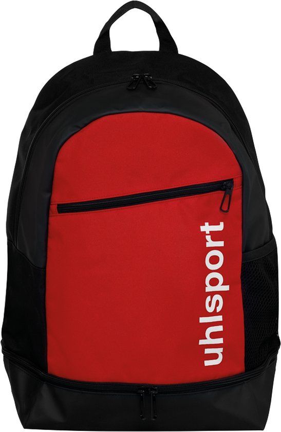 Uhlsport Essential Voetbal Rugzak 30 liter - Rood Zwart - Met schoenenvak