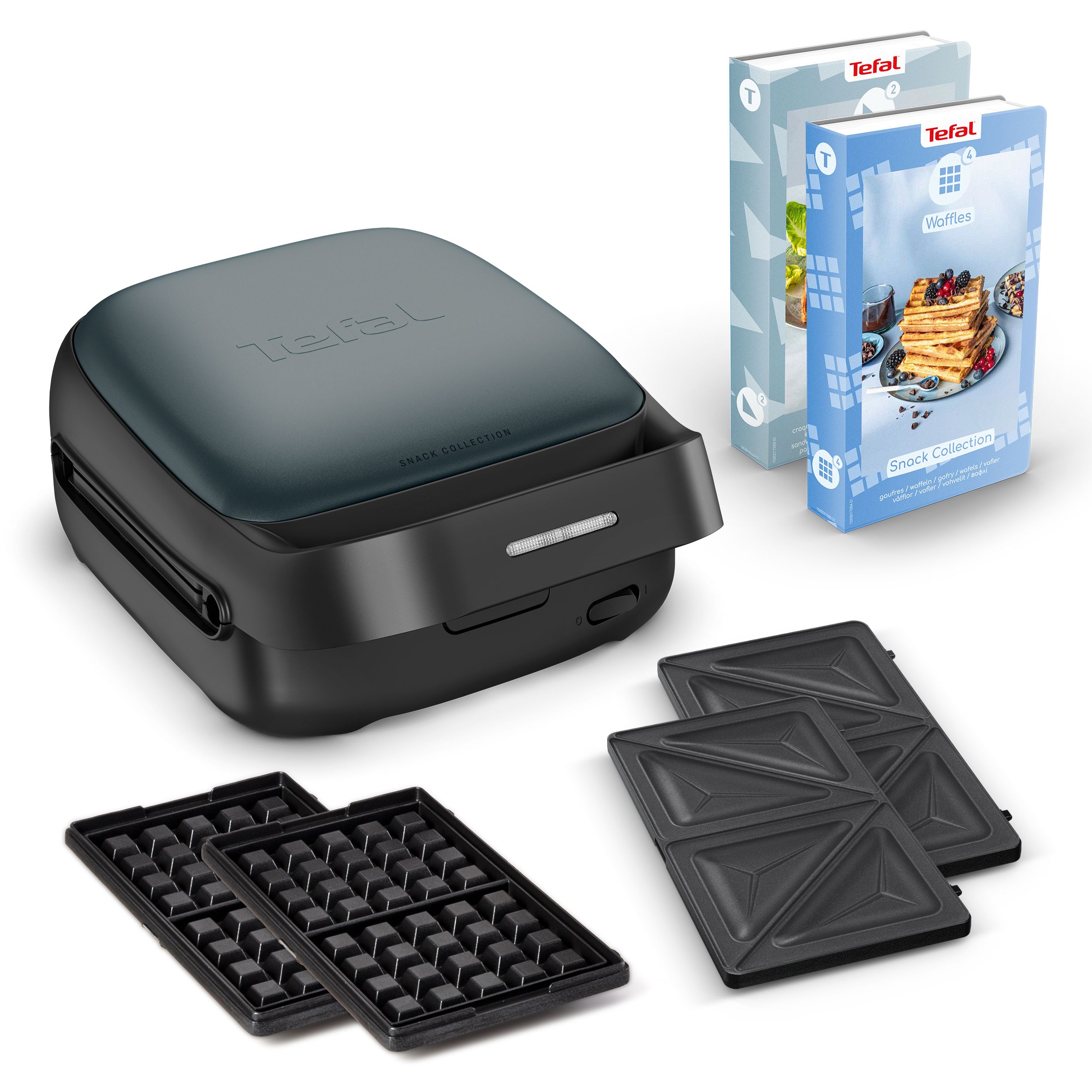 Tefal Snack Collection SW862B - Tosti- en Wafelijzer - Zwart/Donkergroen