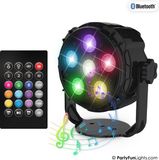 PartyFunLights 6 LED PAR Disco Lamp Party Speaker USB met afstandsbediening