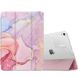 MoKo Case for iPad Air 11 inch M4/M3/M2 2026/2025/2024, Pink Gold Marble