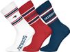 Nfl NEW ENGLAND PATRIOTS Crew Socks - 3-pack - Wit/Rood/Blauw - Maat 39/42