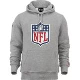 New Era NFL Shield NFL Team Logo Hoody Grijs Trui met Capuchon - XS
