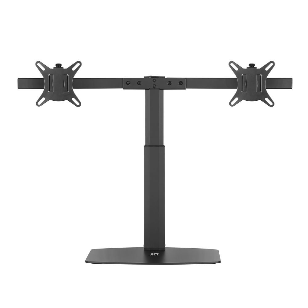 ACT Monitorarm office - Dual Monitor Desk Mount - Gas Spring - Up to 27" - Black