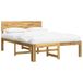 vidaXL Tweepersoonsbed met hoofdeinde ROSTOCK Wit 150 x 200 cm