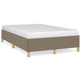 vidaXL Cadre de lit, taupe, 120x190 cm, tissu
