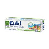 Cuki Kleine luchtdichte doorzichtige open en gesloten zakken, 1 liter, 1 verpakking van 15 stuks