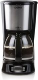 DOMO DO1065K Koffiezetapparaat - 1.5L - Timer - LCD Display - Zwart/RVS