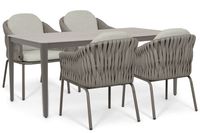Santika Furniture Santika Amadora/Livo 180x90 cm dining tuinset 5-delig