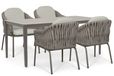 Santika Furniture Santika Amadora/Livo 180x90 cm dining tuinset 5-delig