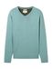 TOM TAILOR Pull cyan blauw
