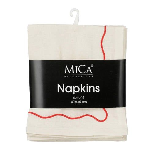 Mica Decorations servet (set van 4)