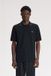 Fred Perry polo noir à col ouvert