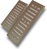 Fes Marine Talamex Ventilatierooster 229 x 76 mm, Model: Open met RVS muggengaas