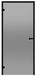 Harvia Saunatür Black Line - Schwarz Aluminium / Grau Glas / 70 x 190