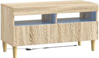 vidaXL LED tv-meubel Sonoma Eiken Bewerkt hout