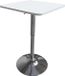 Happy Garden LUKE Bartafel Wit/Chroom Vierkant 57x57x85-105cm