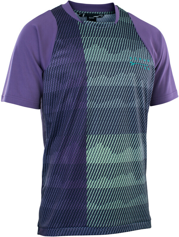 Ion Scrub SS Jersey Men, violet/groen