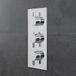 Hudson Reed Mitigeur douche thermostatique design encastrable laiton massif chromé