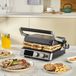 Karaca Compact Steel Sear & Grill Inox - Contactgrill en Tosti Apparaat – 2000W – 6 Tosti’s – RVS