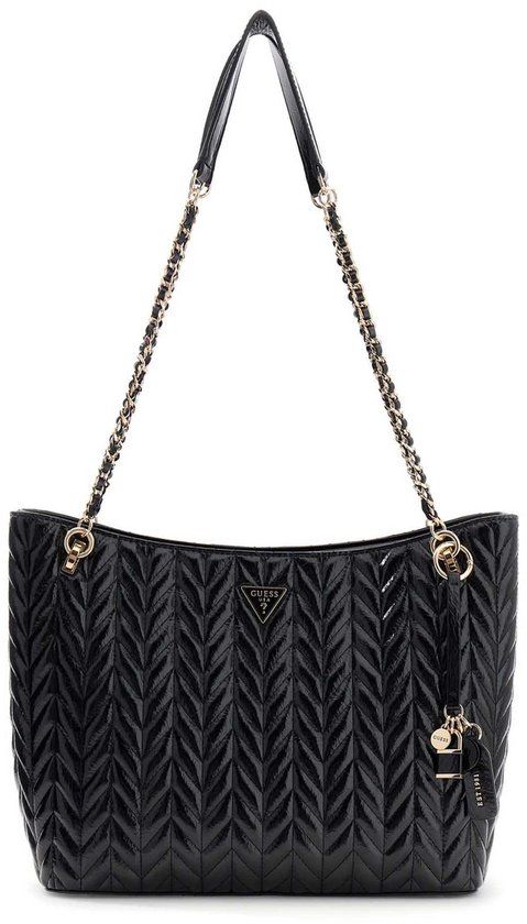 GUESS Cheryl Two Compartment Tote Black zwart
