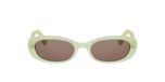 Dior Oblique B1i Lunettes de soleil femme vert ovales marron 52mm