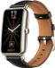 Strap-it Bracelet en cuir pour montre connectée - Convient pour Huawei Watch Fit Mini - Noir