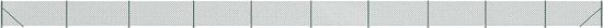 vidaXL Gaashek met flens 1x25 m groen